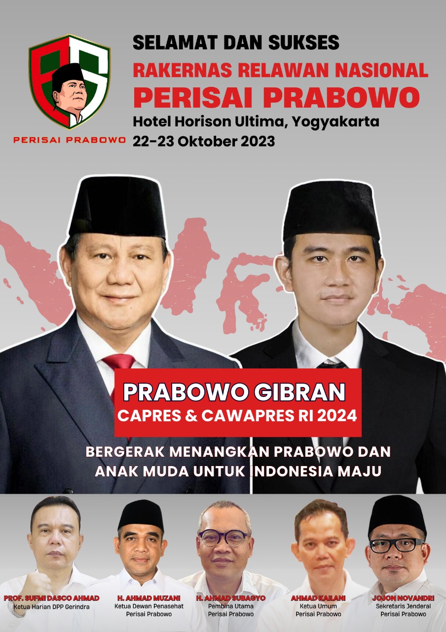 Relawan Perisai Prabowo Siapkan Tiga Pilar Aksi Untuk Menangkan Pilpres 2024